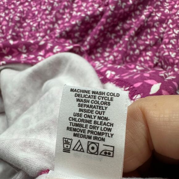 Woman Within Floral Button Up Empire Waist Pockets Midi Dress Plus 5X 38/40 - Picture 13 of 16